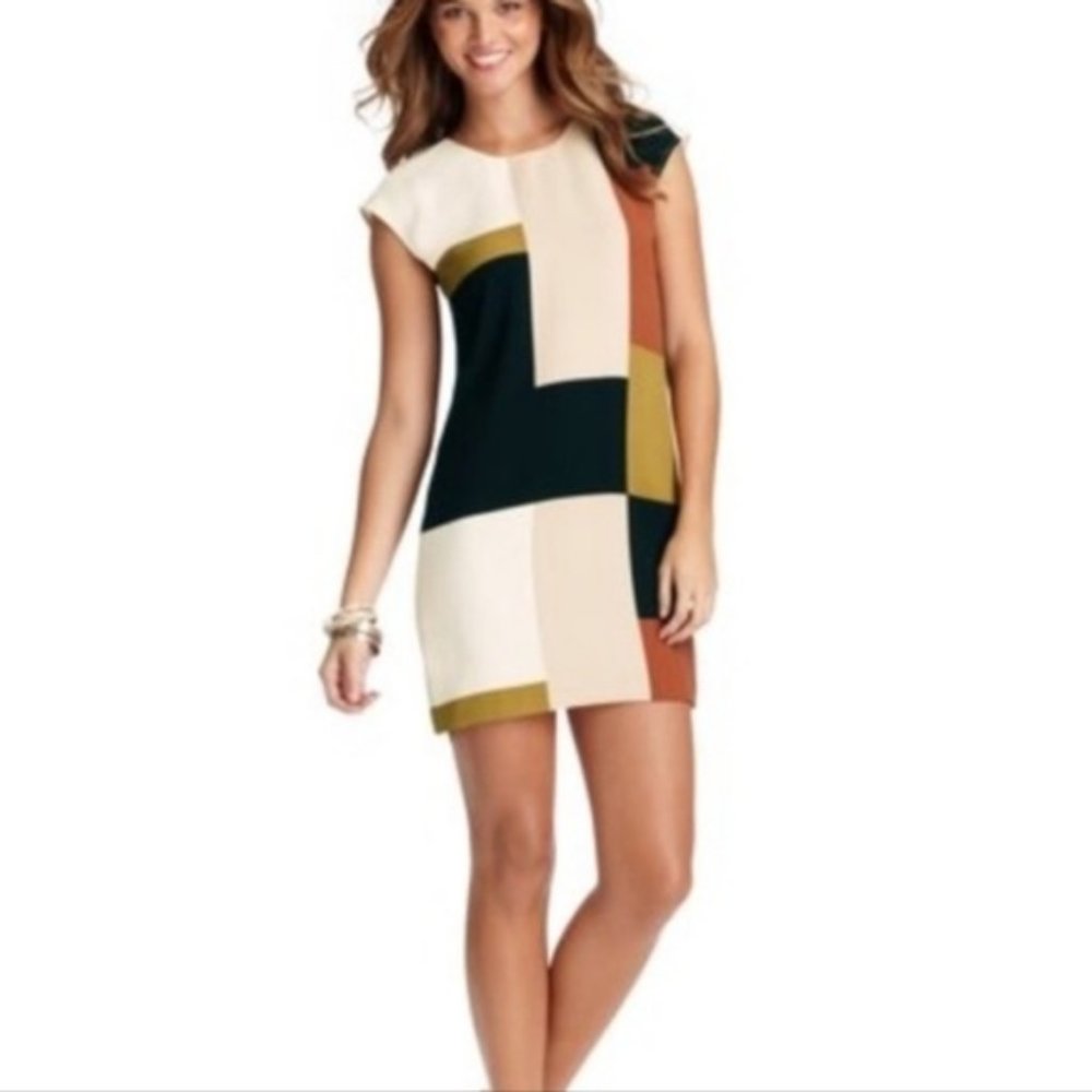 Loft Colorblock Dress Size S - Picture 1 of 5